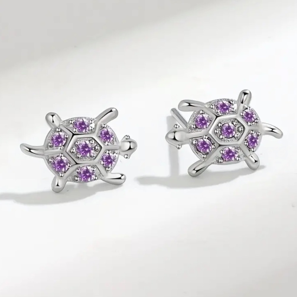 🌟 Boutique Item -  Purple | Sea Turtle | 925 Sterling Silver